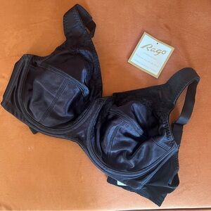 NWT Rago Shapewear Full Figure Underwire Bra - Black